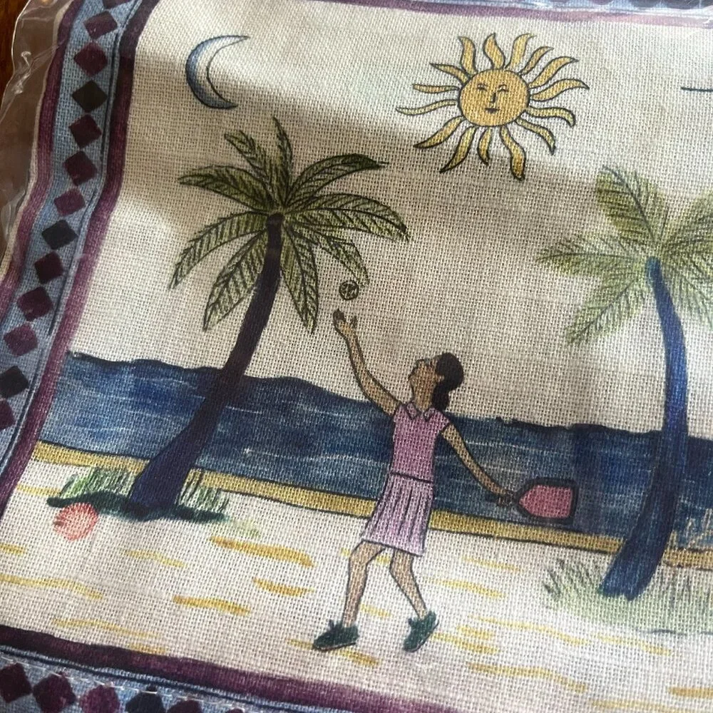 Anthropologie pickleball dishtowel NWT